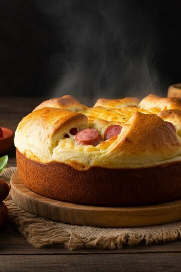 Cachorro-Quente de Forno com Massa Fofinha