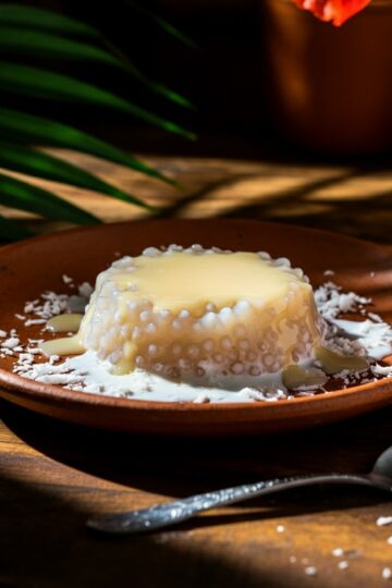 Tapioca com Coco e Leite Condensado