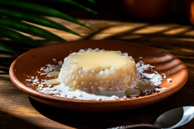 Tapioca com Coco e Leite Condensado