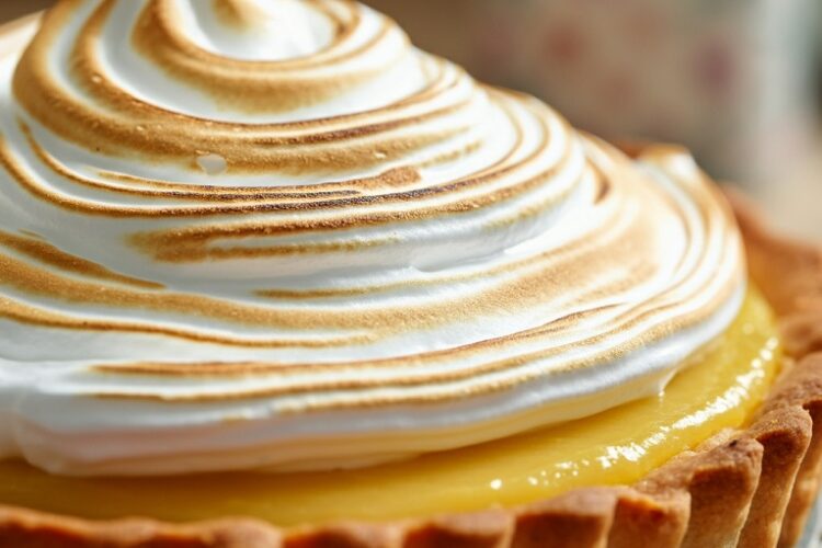 Torta de Limão com Massa de Biscoito e Merengue